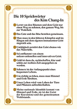 Die 10 Sprichwörter des Kim Chang-In