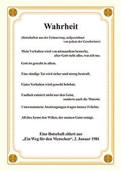 Wahrheit